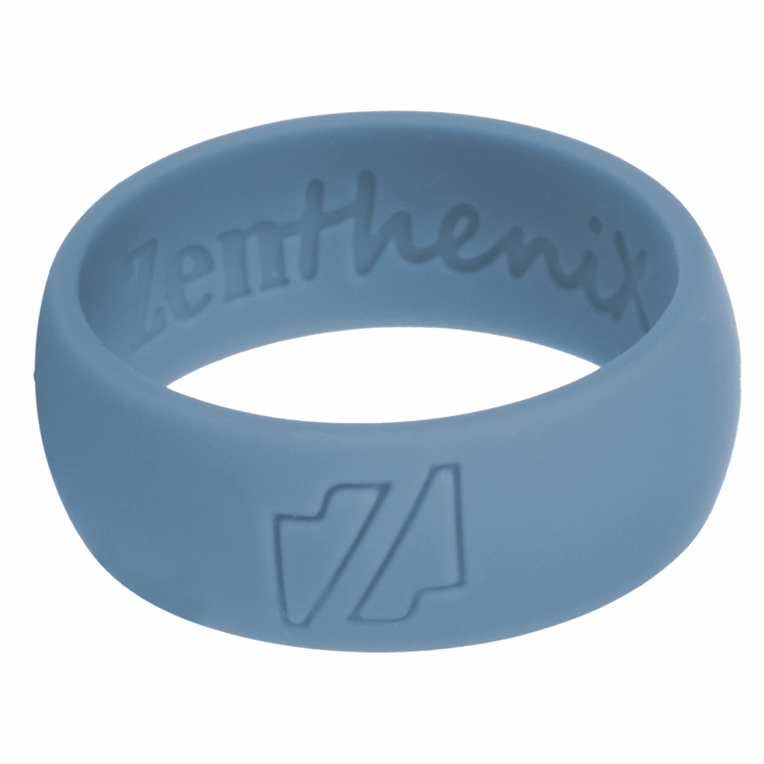 2 Pack ZentheniX® Silicone Rings (8.7mm) - Black, Blue