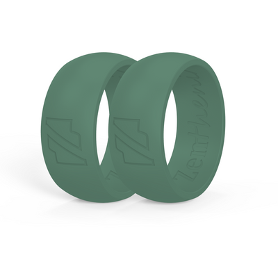 Silicone Rings (8.7mm) - Green - 2 Pack