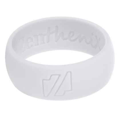 2 Pack ZentheniX® Silicone Rings (8.7mm) - White