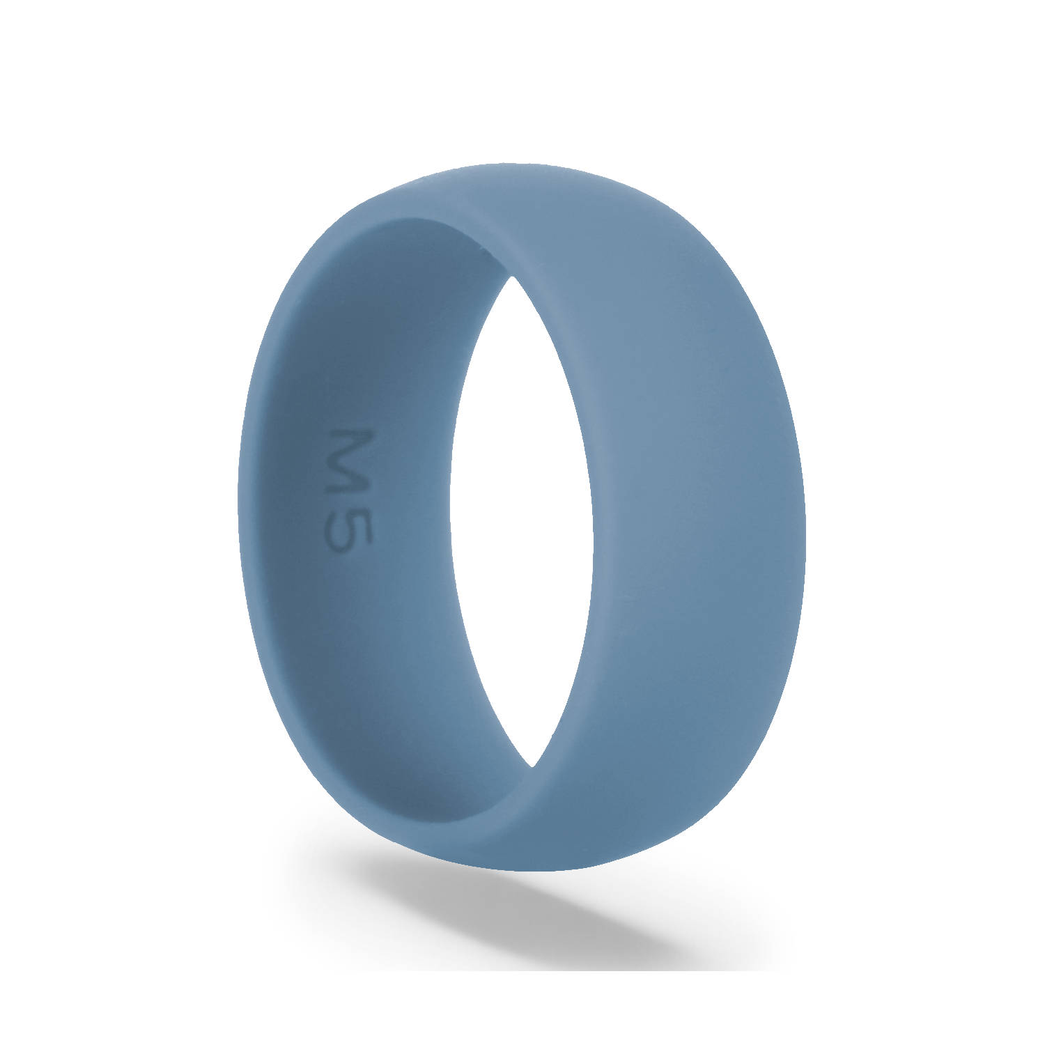 Blue silicone ring rear view