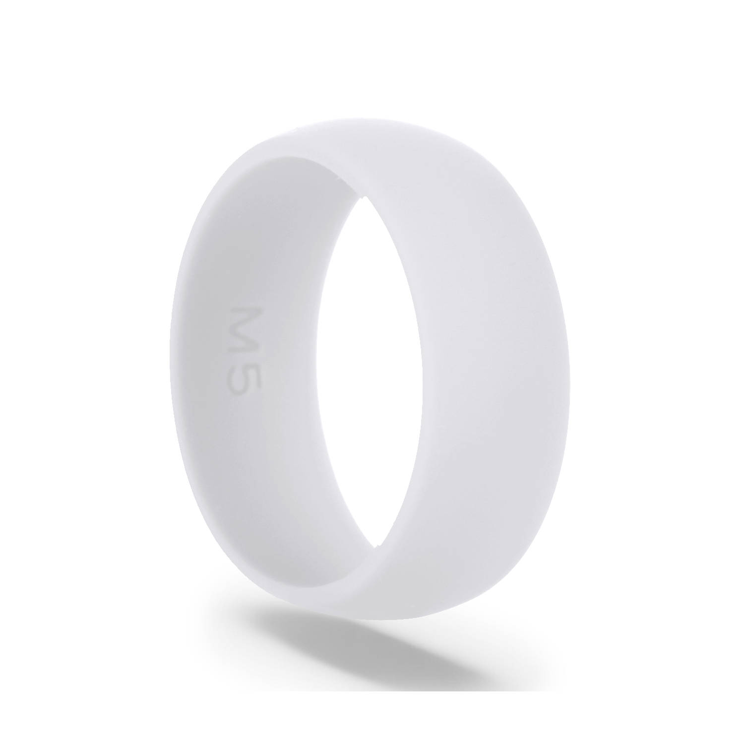 White silicone ring rear view